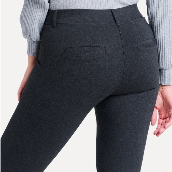 BetaBrand Classic Straight Fit Dress Yoga Pants Wrinkle-Resistant Charcoal Sz S - Picture 3 of 14